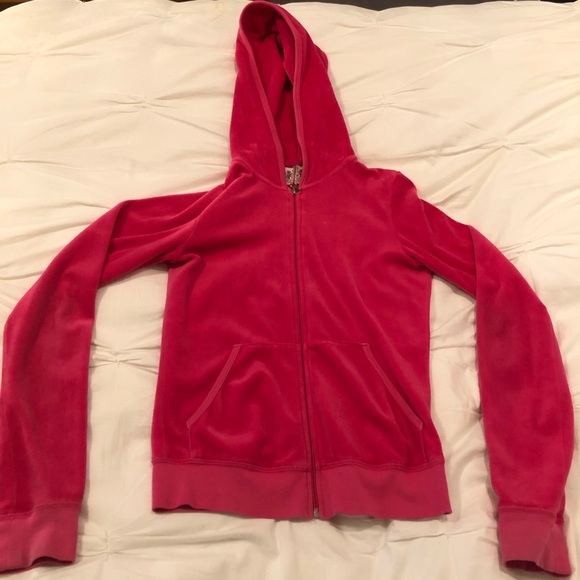 Juicy Couture Velvet Pink Sweatshirt - Picture 2 of 4